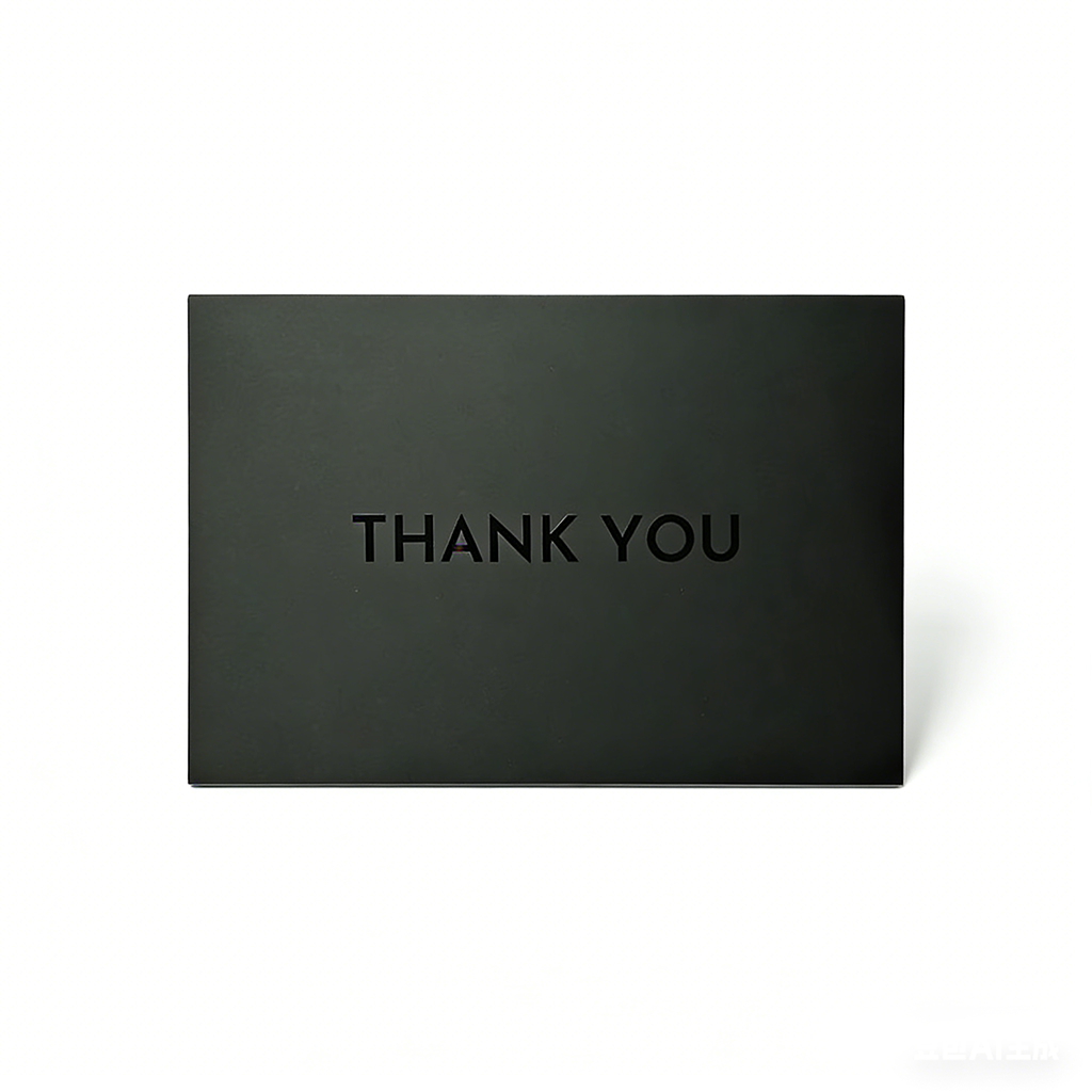 Classic Kraft Paper Thank You Card with Envelope