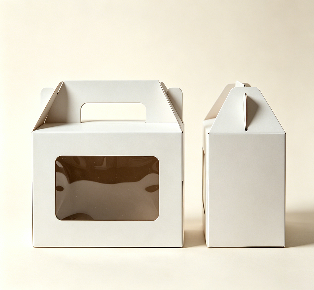 Aesthetic Off-white Handheld Packaging Box