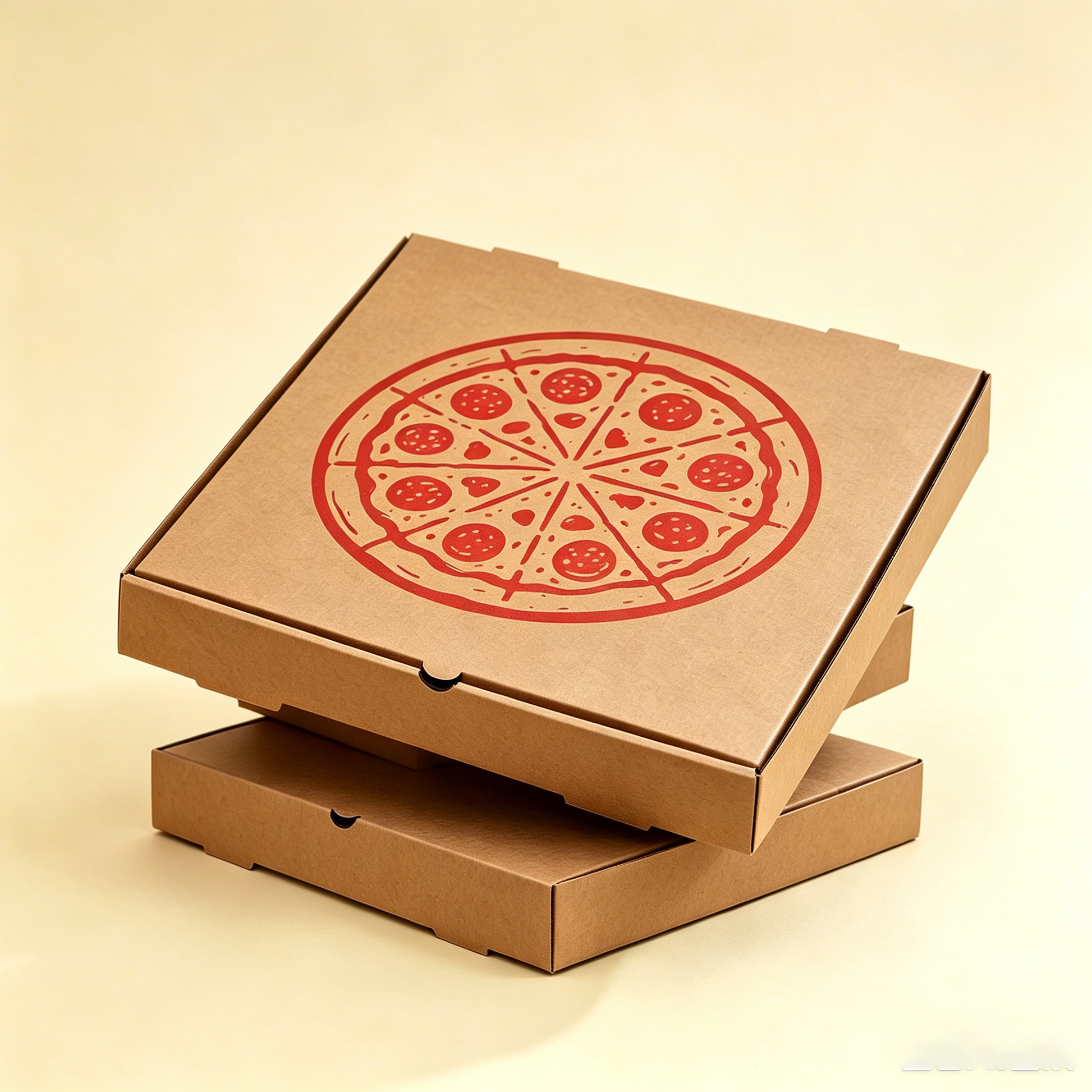 Branded Pizza Box - Custom Logo Print Detail | Ruisheng Packaging