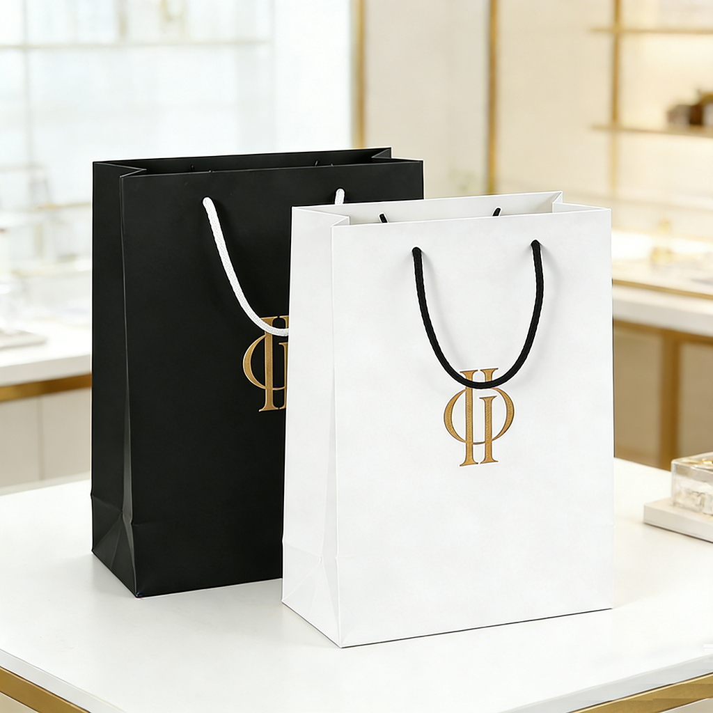Premium Natural Kraft Paper Shopping Bag