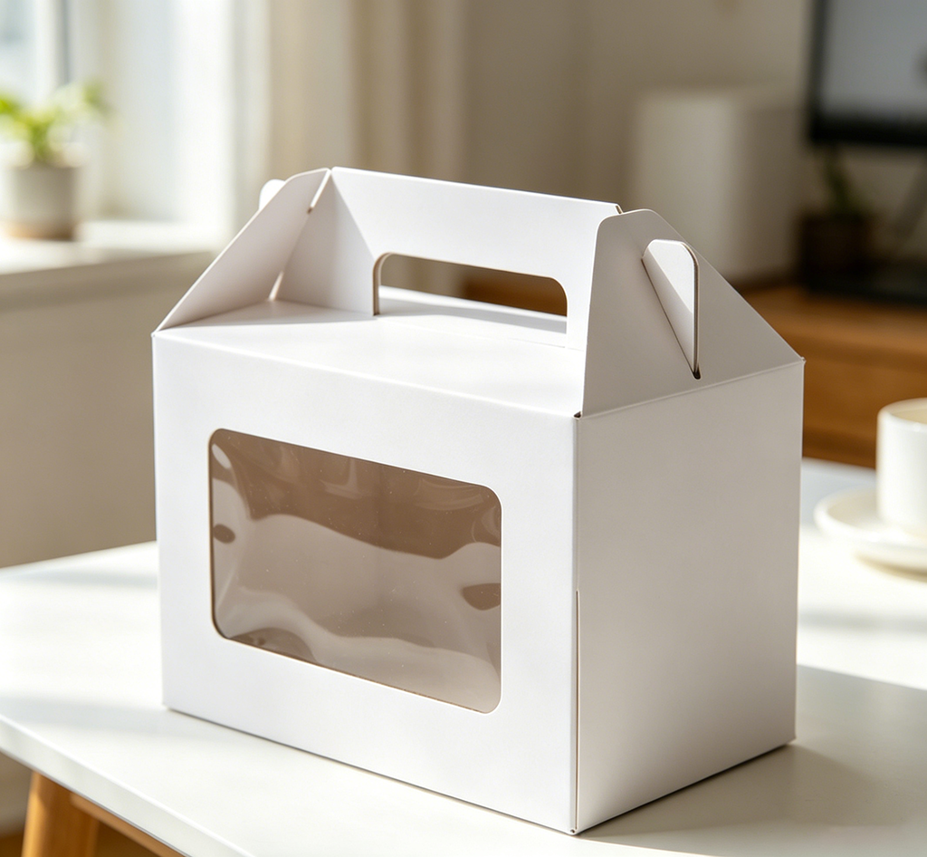 Aesthetic Off-white Handheld Packaging Box
