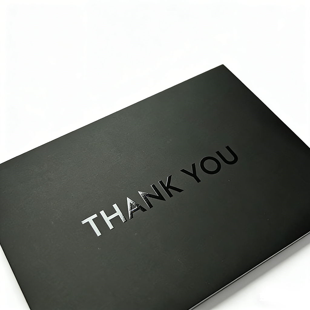 Classic Kraft Paper Thank You Card with Envelope
