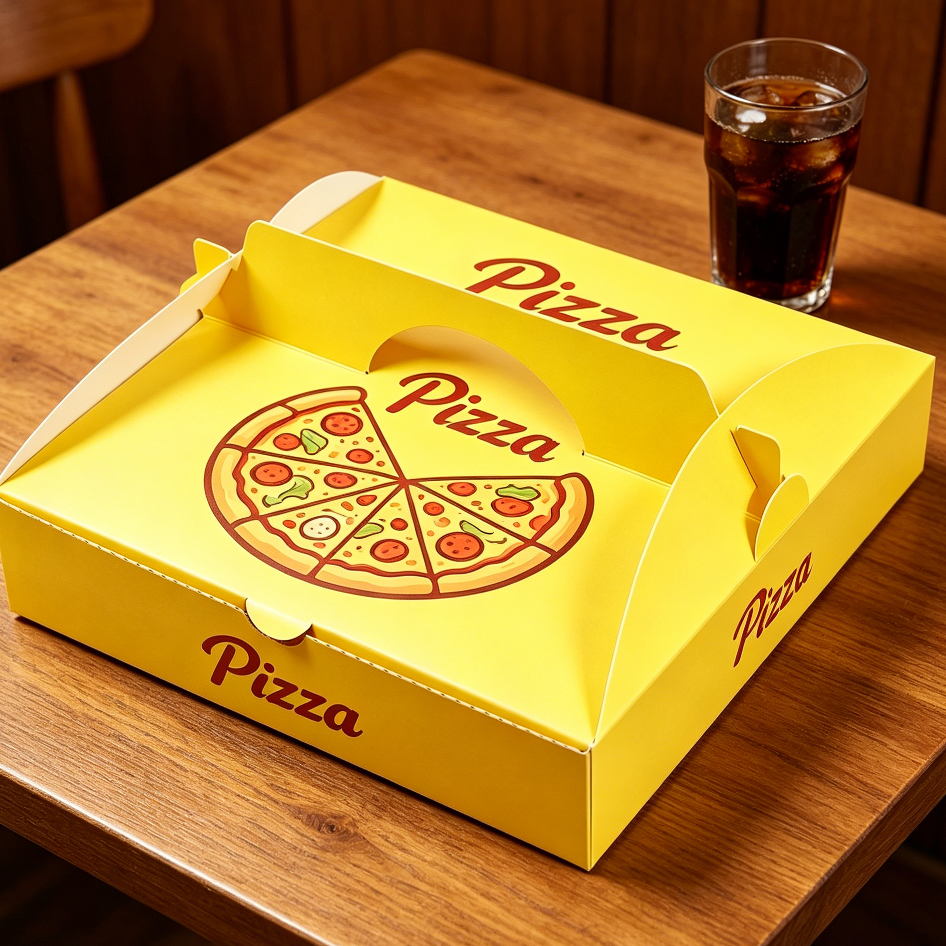 Durable Corrugated Kraft Pizza Box - Custom Wholesale | Ruisheng Packaging