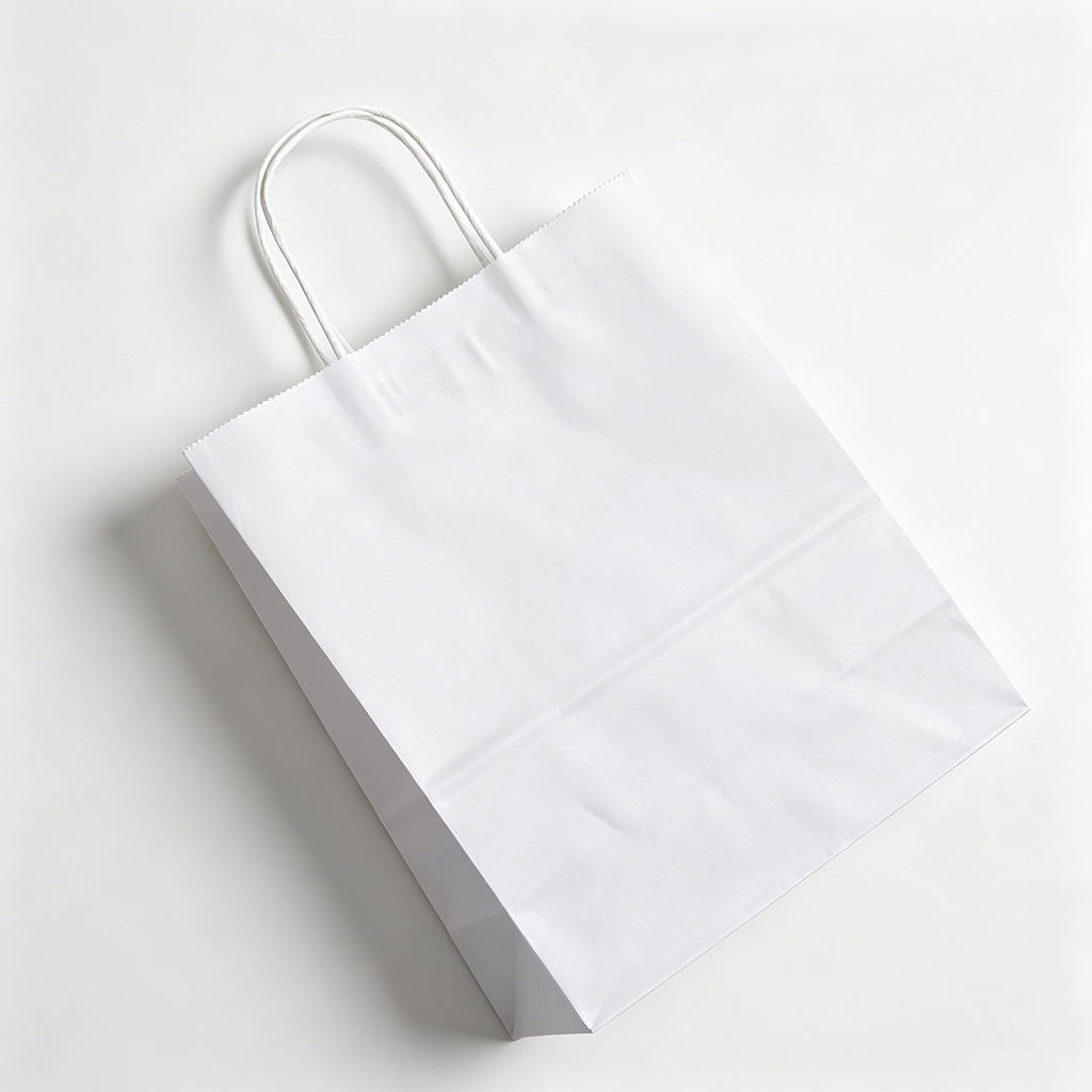 Kraft Gift Bag - Twisted Handle Reinforcement Detail | Ruisheng Packaging
