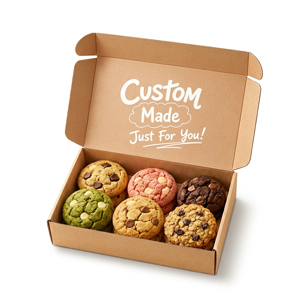 Custom Biodegradable Kraft Pastry Boxes With Dividers