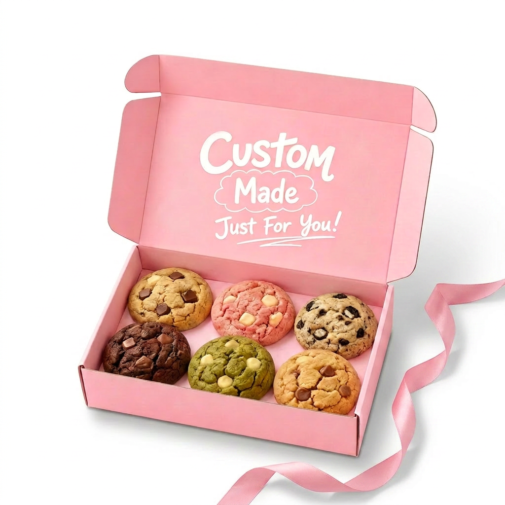 Custom Biodegradable Kraft Pastry Boxes With Dividers