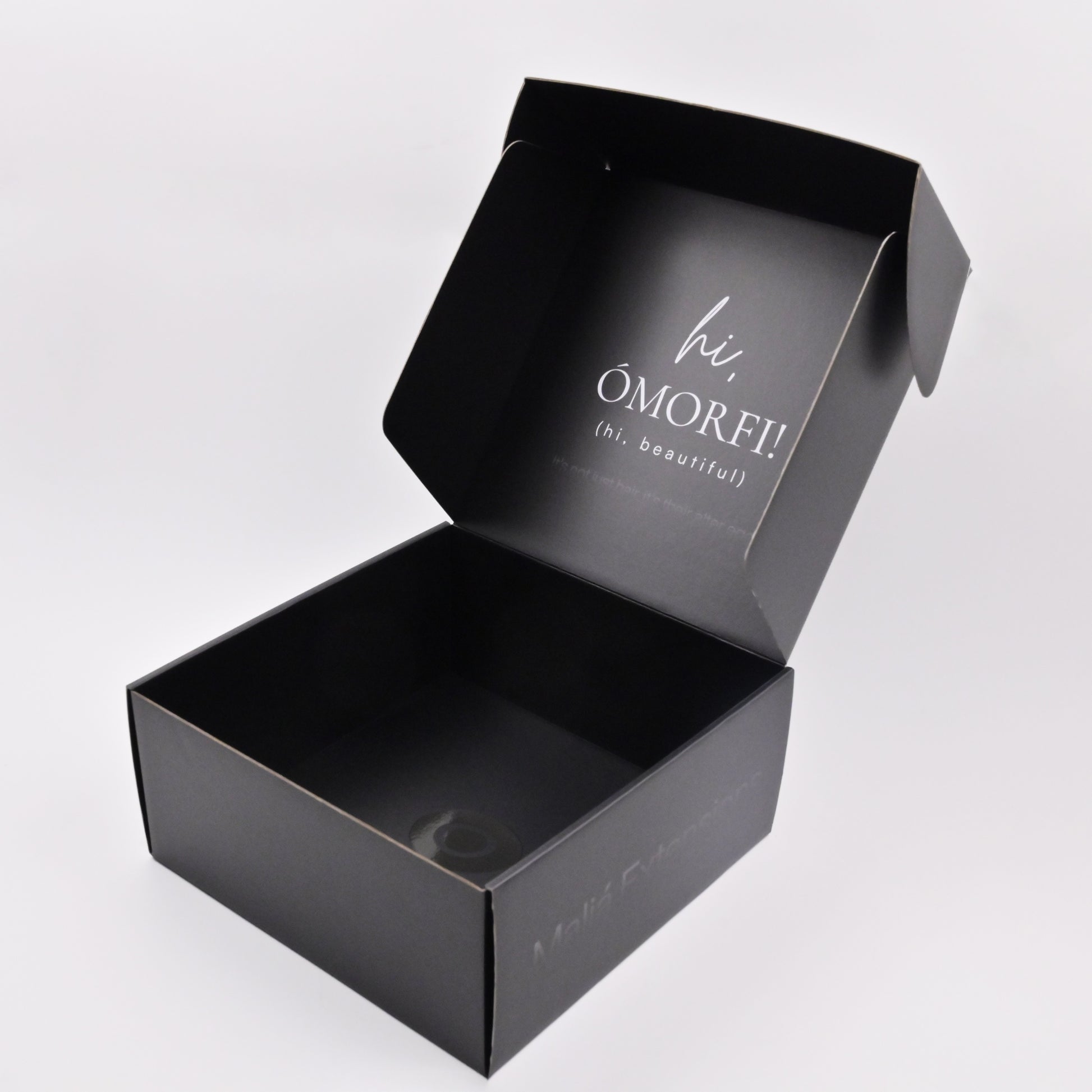 Custom black mailer box wholesale rigid e-commerce packaging solution