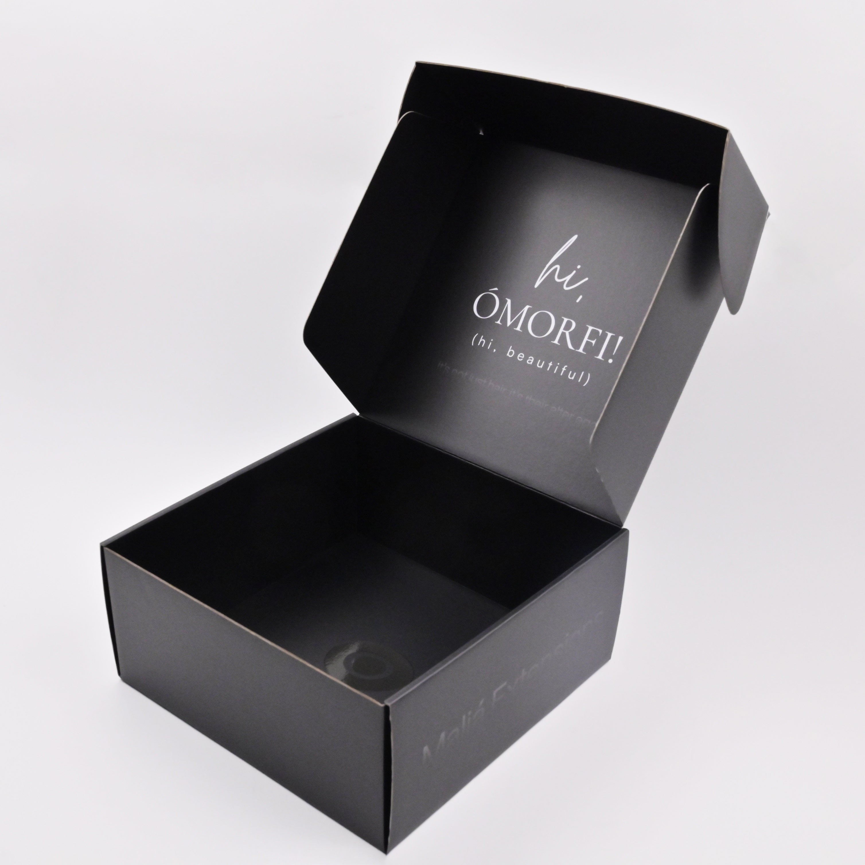 Custom black mailer box wholesale rigid e-commerce packaging solution