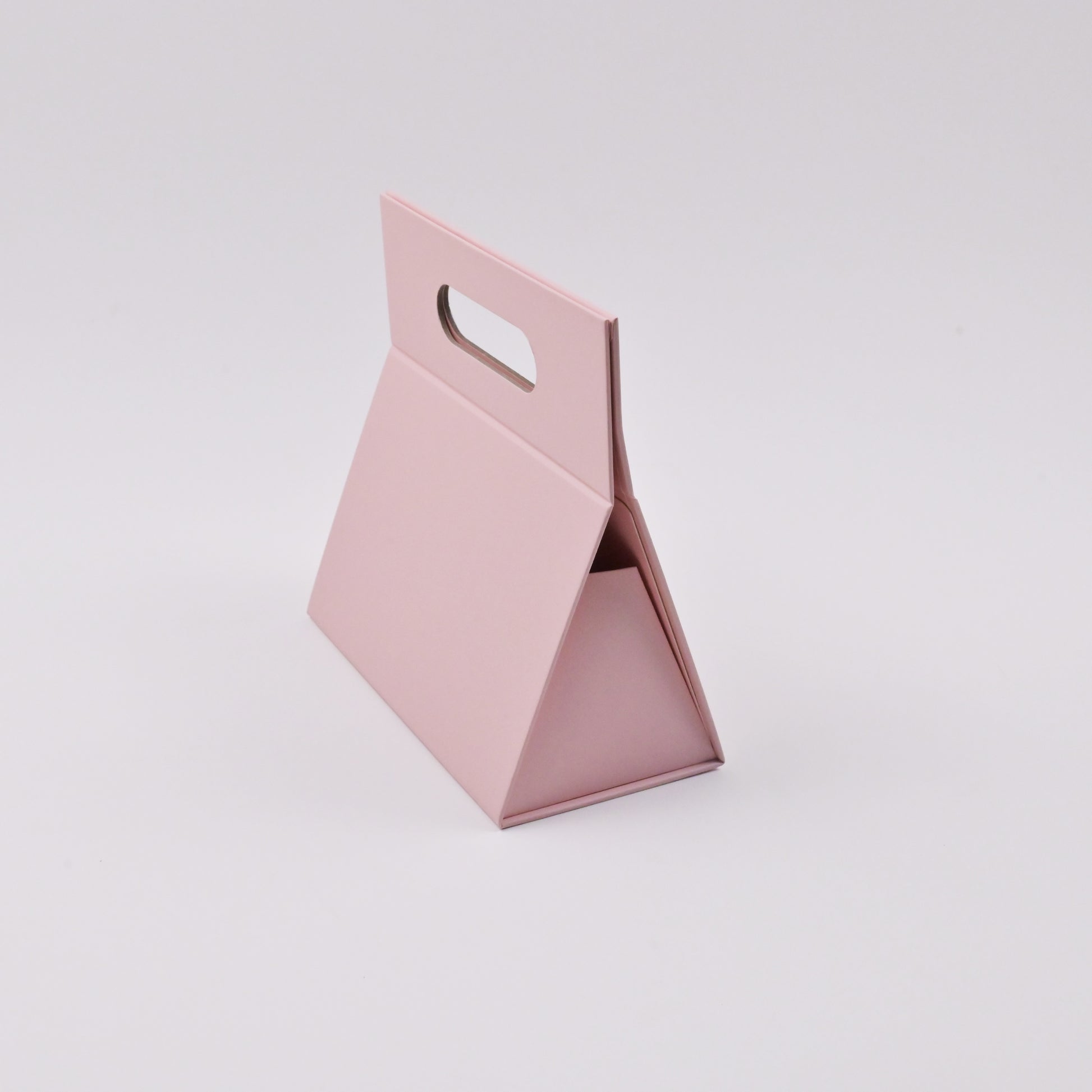 Handheld packaging box flat-pack eco friendly paper material detail