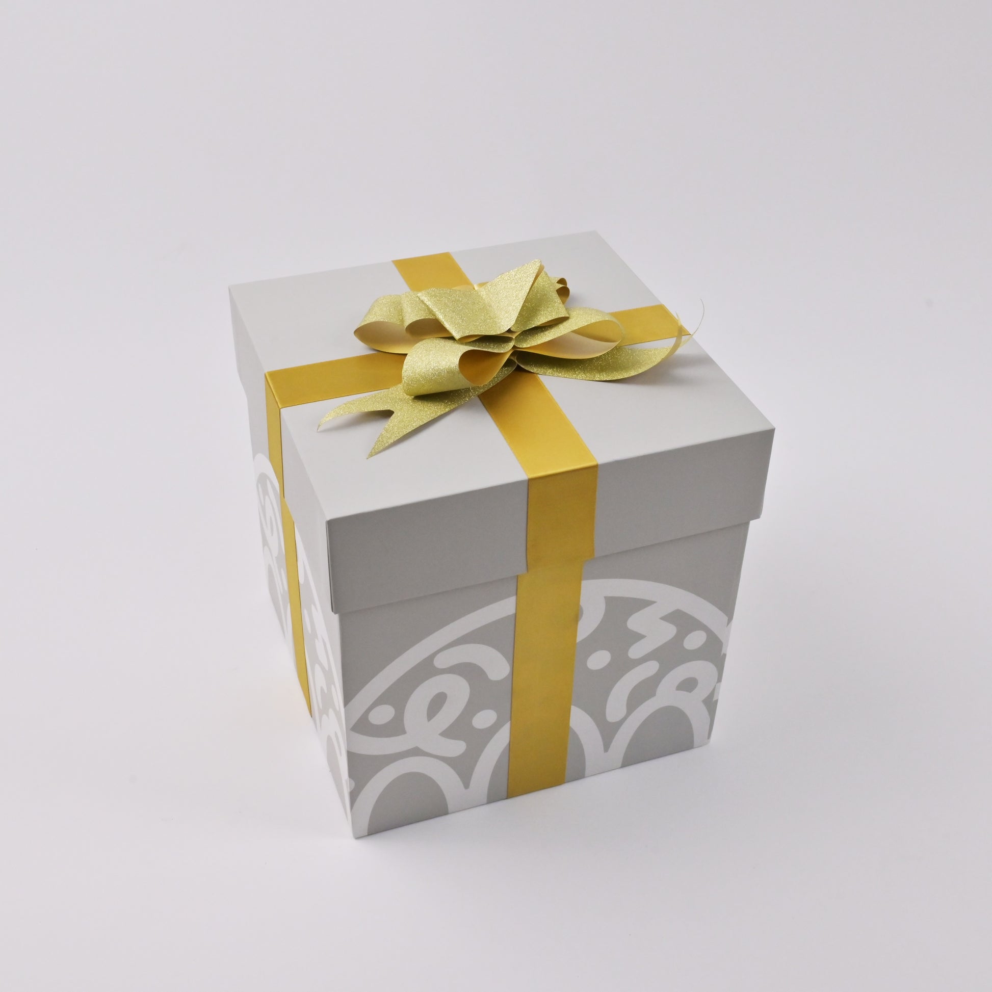 Custom seasonal gift box snowflake design for corporate gifting