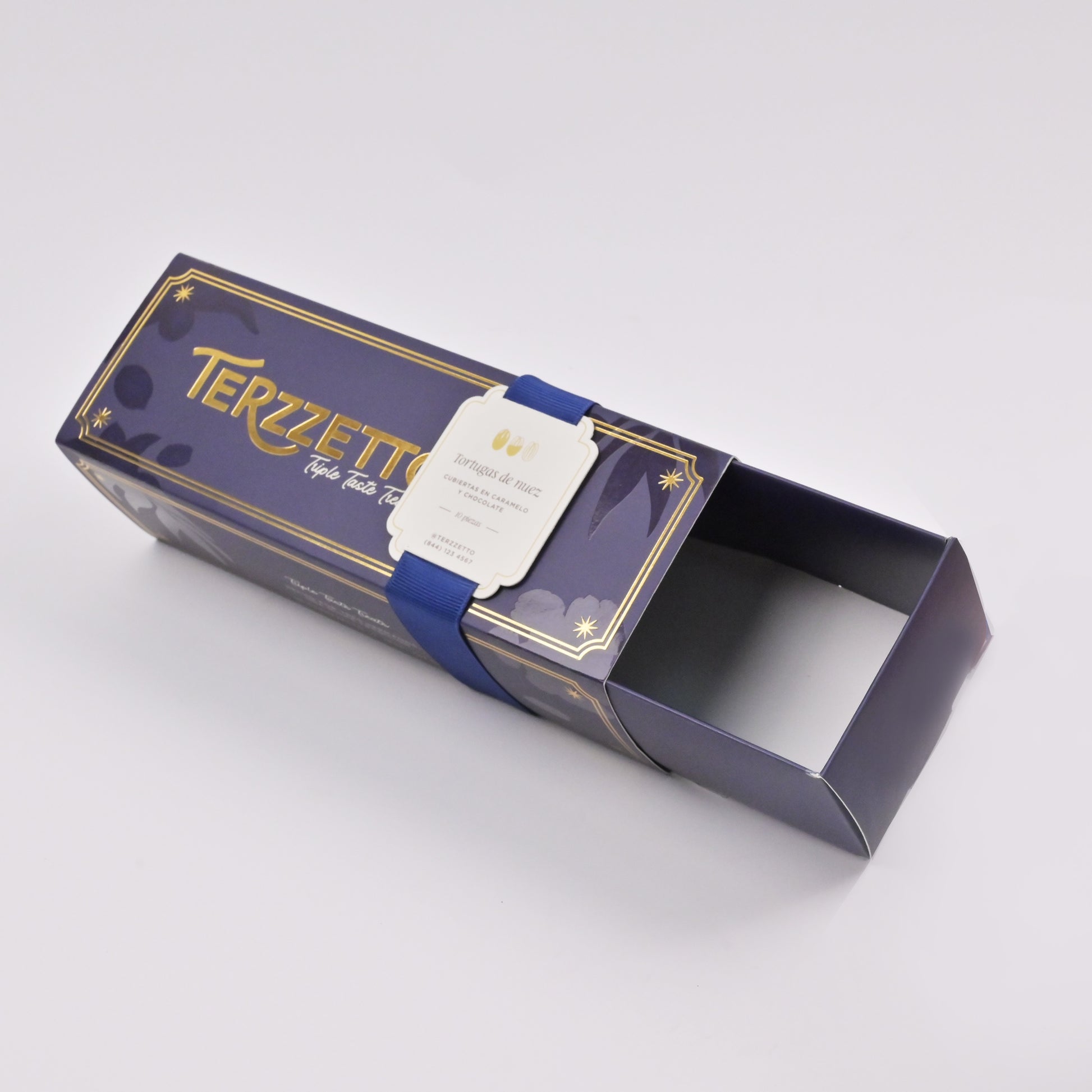 Rigid drawer gift box with satin ribbon wholesale custom packaging