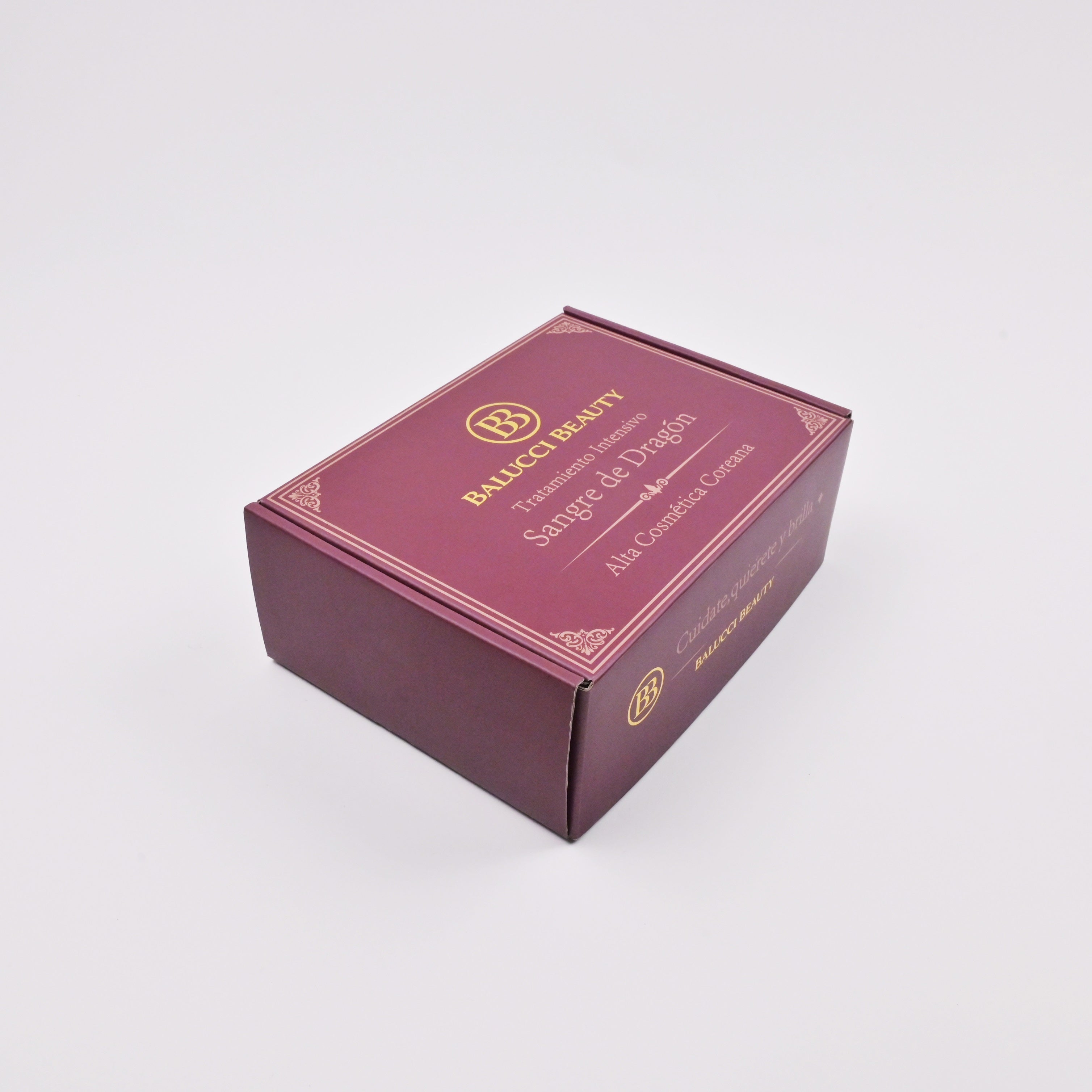 Gold stamped rigid mailer box for high-end beauty and skincare brands