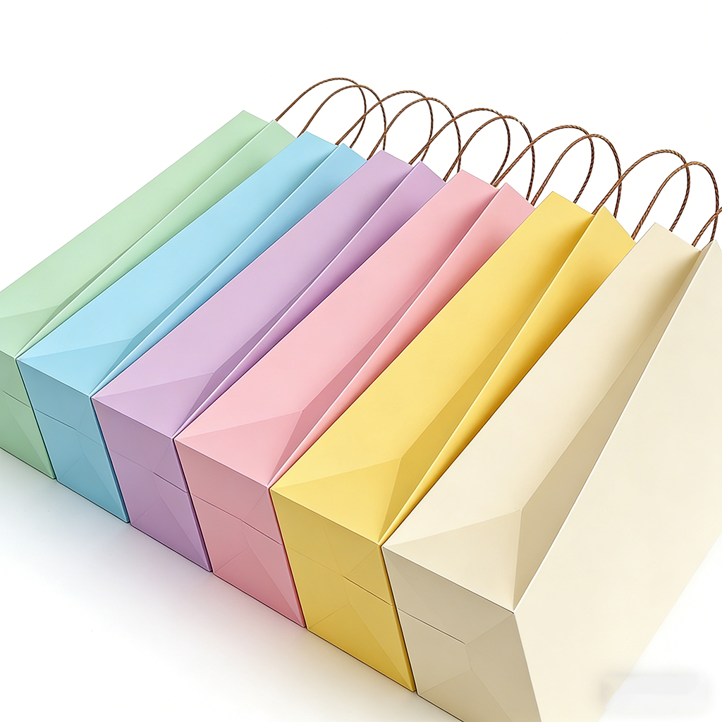 Pastel Art Paper | Ribbon Handles | Luxury Shopping Bag
