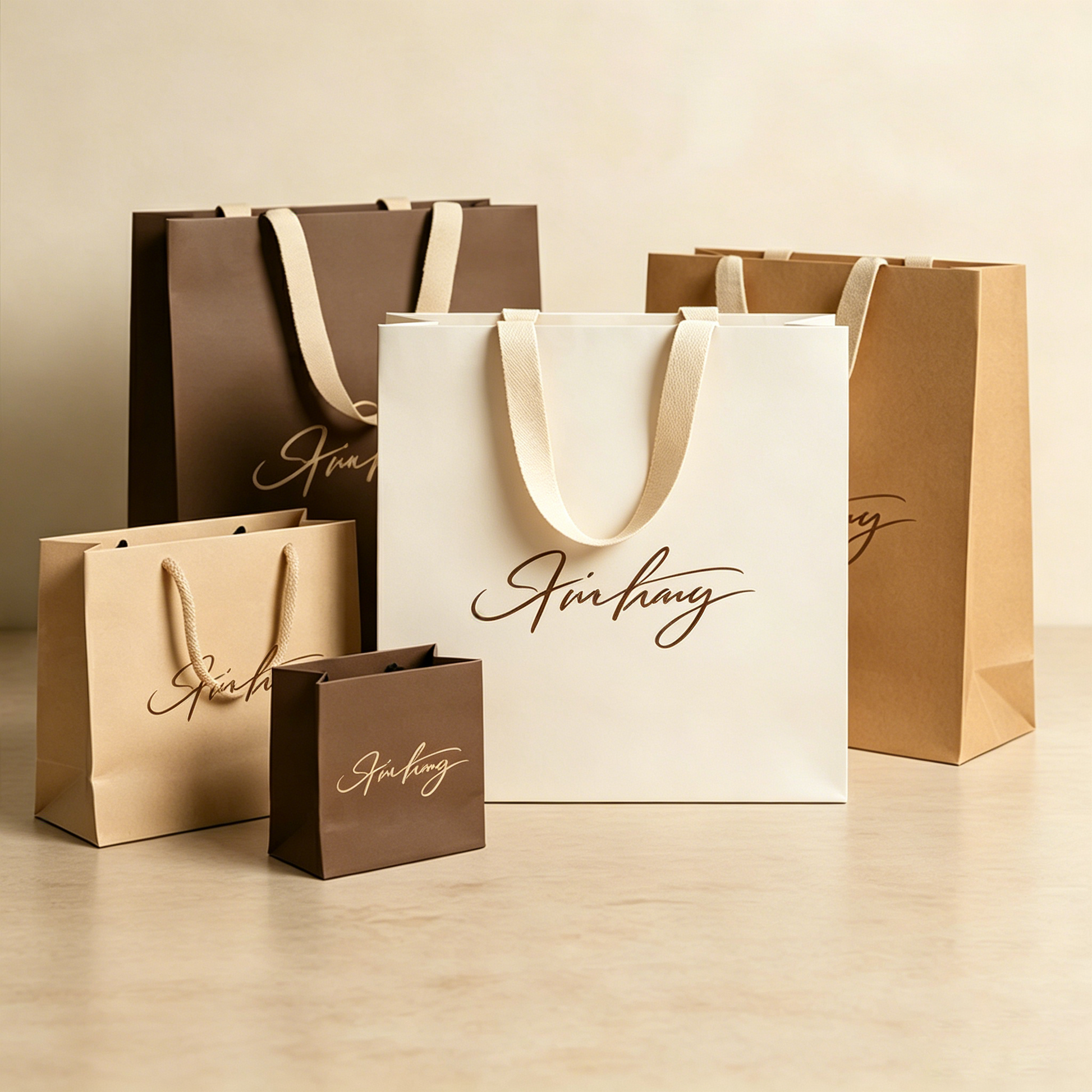 Premium Art Paper | Silk Ribbon | Boutique Shopping Bag