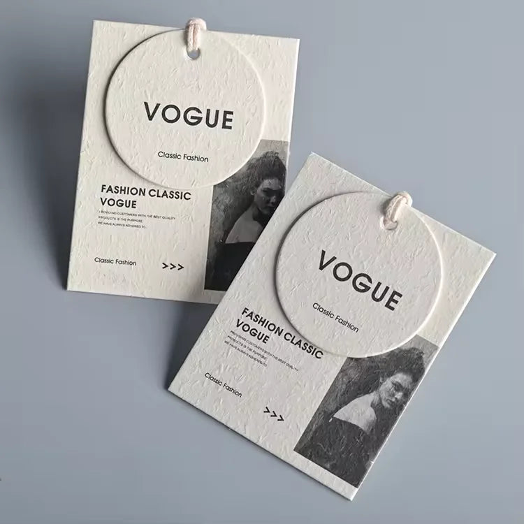 High-quality Eco-Friendly Ink Sustainable Hang Tag for B2B wholesale and retail branding