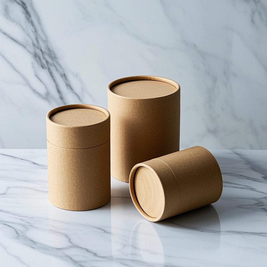 Close-up detail of Round Tube Design Cosmetic & Tea Tube with custom logo printing