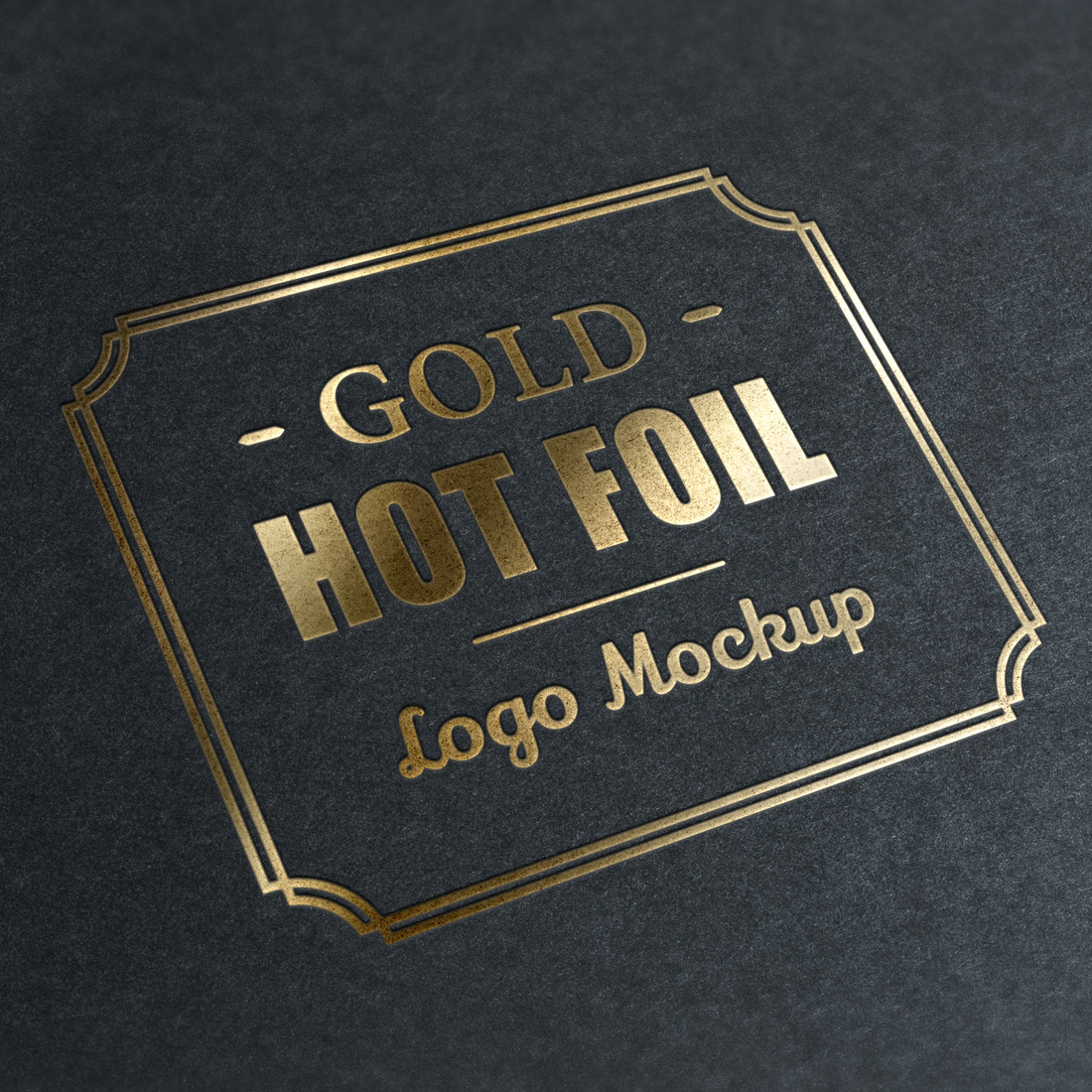 Gold Foil Stamping Detail on Custom Brand Packaging