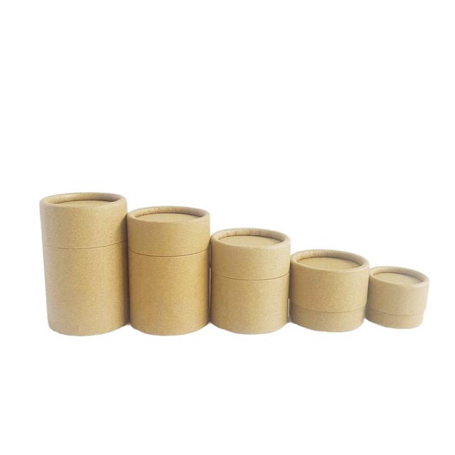 Round kraft paper tube cosmetic tea packaging custom wholesale