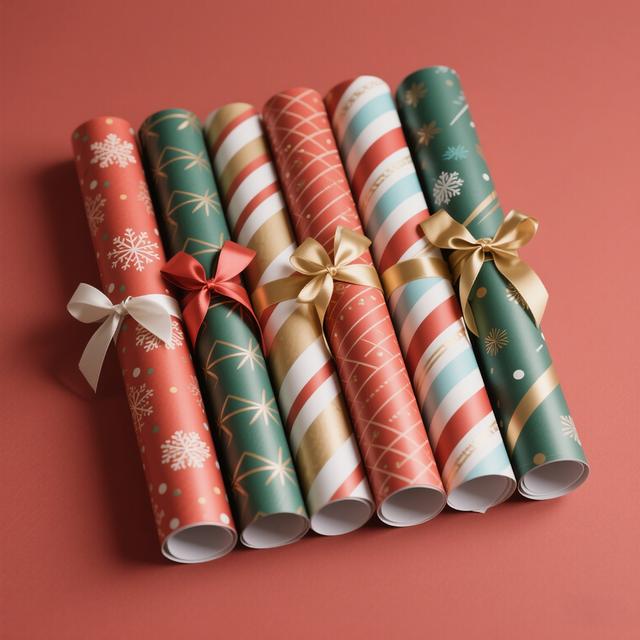 Christmas festive pattern wrapping paper custom print wholesale