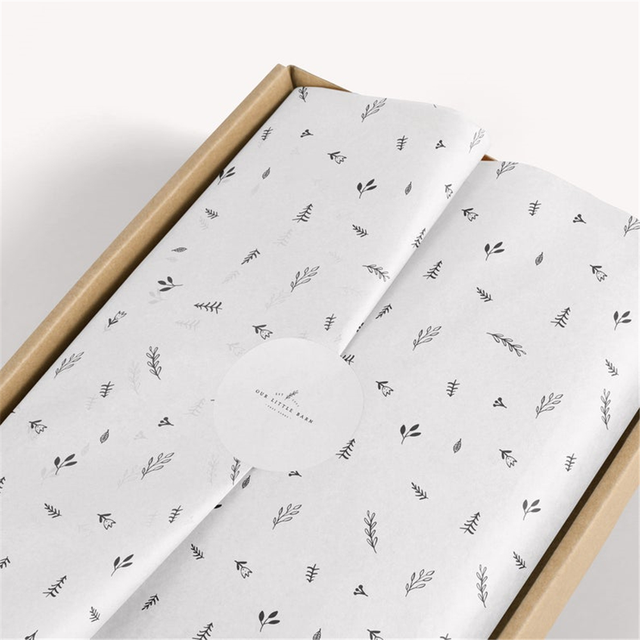 Custom pattern tissue paper apparel wrapping wholesale packaging