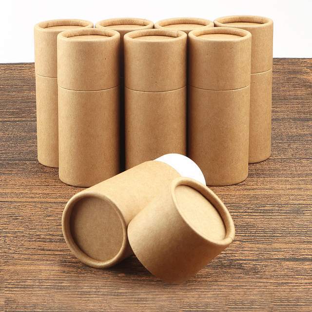 Cylindrical paper tube packaging cosmetic tea custom logo wholesale