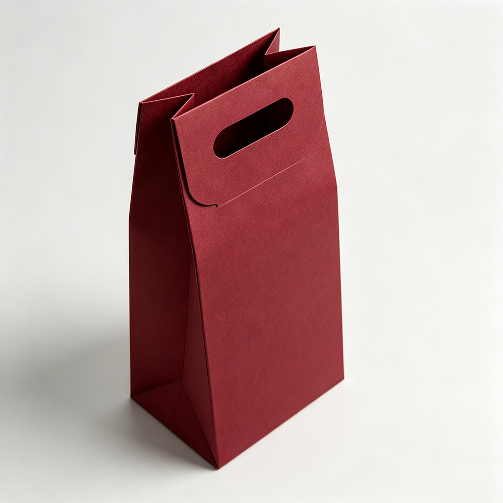 Luxury Wine Gift Bag - Elegant Design Detail | Ruisheng Packaging